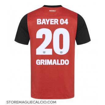 Bayer Leverkusen Alejandro Grimaldo #20 Maglia Gara Casa Repliche 2024-25